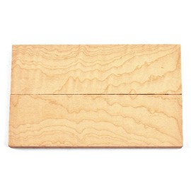 Canadian Curly Maple Wood Knife Handle Scales (Each Pair is Unique) 5" x 1-1/2" x 3/8" [EW114]
