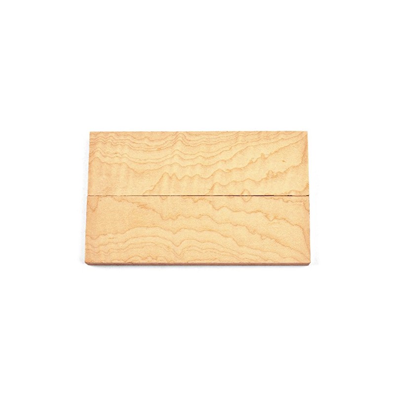 Canadian Curly Maple Wood Knife Handle Scales (Each Pair is