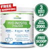 Zazzee Myo-Inositol Powder, 3 Month Supply, 92 Servings, 2000 mg