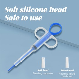 EazyGwdrig 6 Pcs Cat Pill Shooter Dog Pill Shooter Pet Pill Shooter Pill Pusher for Cats Small Animal Feeding Tools Cat Pill Plunger (Multicolour)