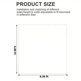 Nicecho White Square Wedding Arch hanging Flower Strong Stand for Wedding party Ceremony