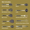 Anolon 10-Piece Nylon Mixed Tool Set, Graphite