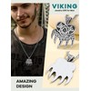 Supcare Rune Necklace for Men Boys Viking Rune Pendant Viking