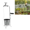 Lawn Lamp Solar Outdoor Waterproof Metal Faucet Durable Light Statue