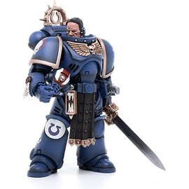 JOYTOY Warhammer 40,000 1/18 Action Figure Ultramarines Primaris Lieutenant Amulius Collection Model, 4.2inch