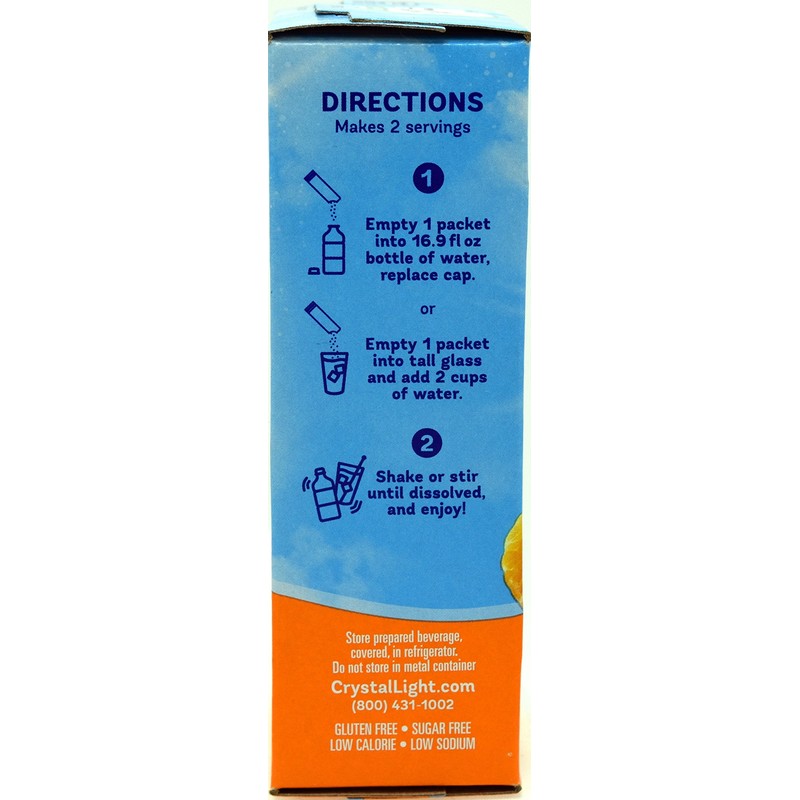 Crystal Light On The Go Citrus With Caffeine Drink Mix,