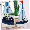 Operitacx Sailing Ship Model Decorative Sailboat Craft for Home Fish
