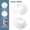 Pack of 50 Heating Pipe Rosettes, Pipe Cover Folding Rosette