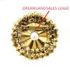 DREAMLANDSALES Broches de joyería eduardiana con flores Dorado