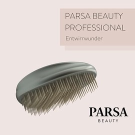 PARSA Beauty Professional Entwirr-Wunder ohne Griff (Champagner) ‚Äì Entwirrb√ºrste f√ºr jedes Haar ‚Äì Haarb√ºrste ohne Ziepen ‚Äì Haarb√ºrste antistatisch mit 4-stufiger Borstenanordnung