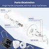 Enhon Shower Handle Adapter Kit Replacement for 116653, Compatible with