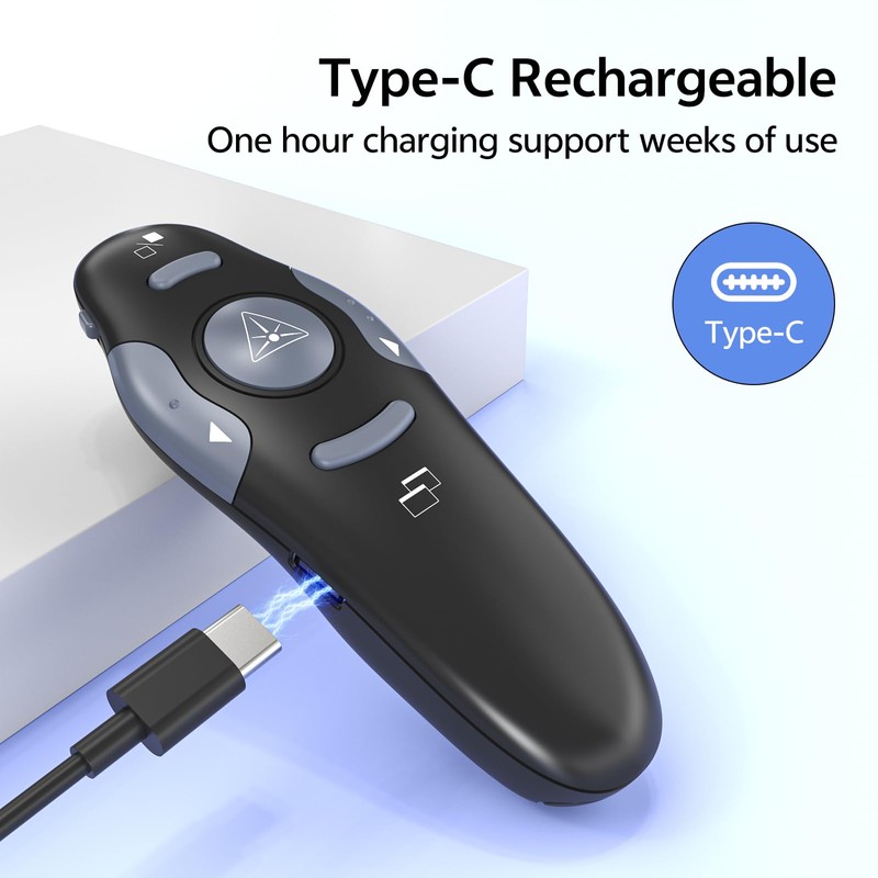 [2 Units] Presentation Clicker with 2 Cases Storage: PowerPoint Wireless