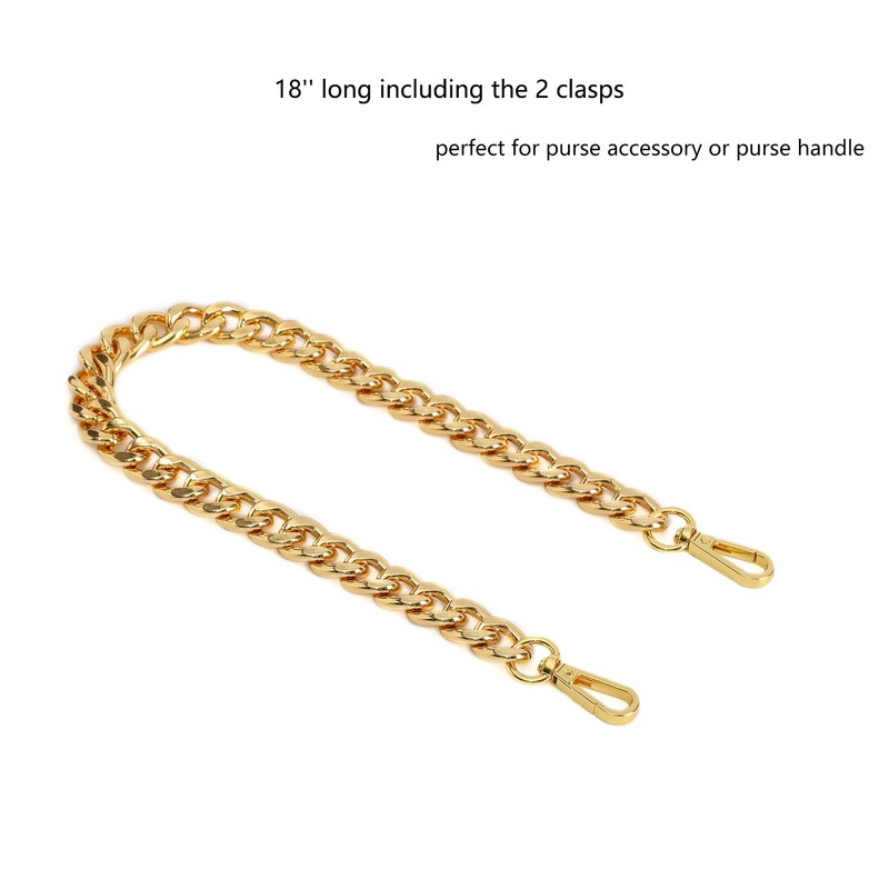 Xiazw Medium Size Fabulous Metal Shoulder Crossbody Purse Strap Handle