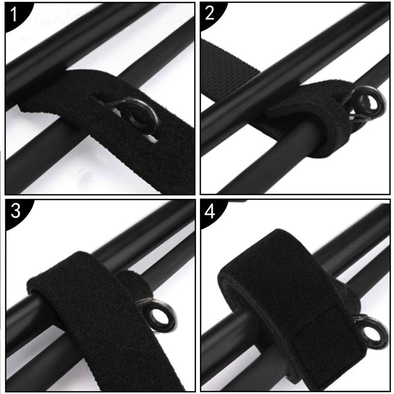 5pcs Rod Belt Fishing Rod Band Borriem Secure Belt Tie