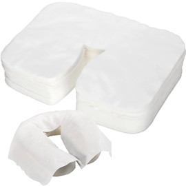 200 Count Disposable Face Cradle Covers, Medical-Grade, Ultra Soft, Non-Sticking Massage Face Covers, Nonwoven Headrest Covers for SPA Face Rest & Massage Chairs