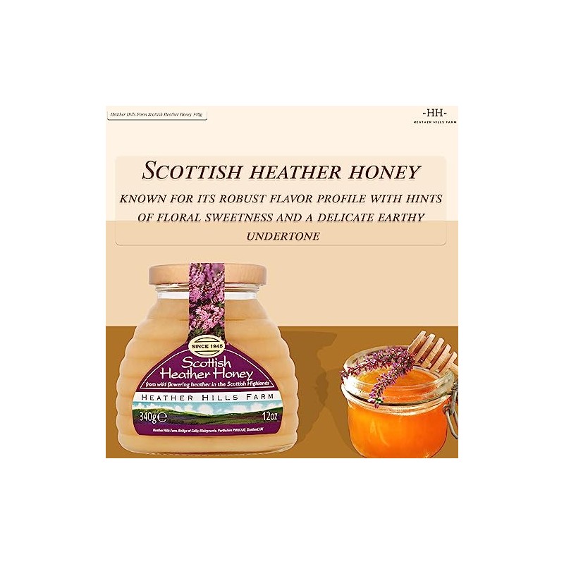 Heather Hills Farm Raw Scottish Heather Honey | Scotland Pure