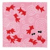Yamamoto Hitoto Shoten Jacquard Embroidered Towel, Goldfish, A Pink, [3848-A],