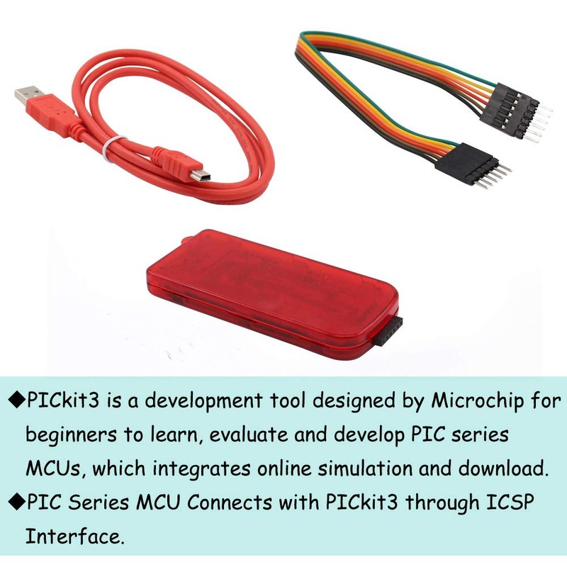 Comidox 1PCS PICkit3 Electronic Chips Emulator MPLAB PICkit 3 PIC