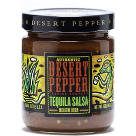 Desert Pepper Tequila Salsa, Medium Burn, 16-Ounce