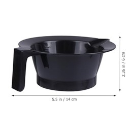 Lurrose 4pcs Hair Coloring Bowls Plastic Hair Mixing Bowls with Scale Color Mixing Tint Bowl Set for Hair Color Hair