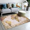 World Map Rug Anti Slip Floor Mat Soft Area Rug