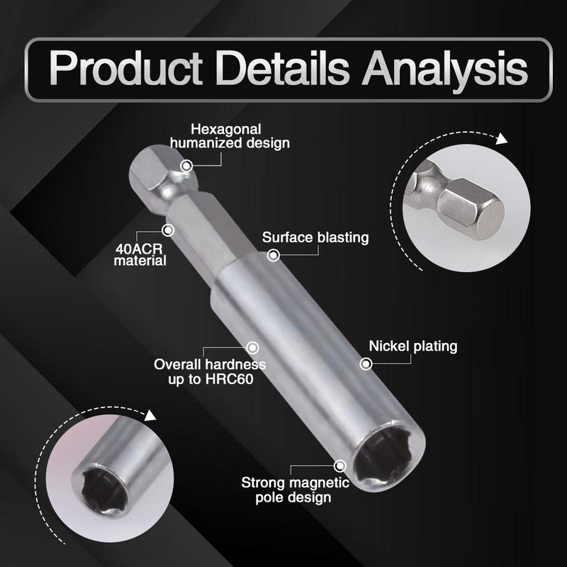 KATUR 33Pcs Tamper Proof Security Screw Hex Bit Head Set,