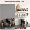 White Floating Shelves, 24 Inch Wood Shelves for Wall Set