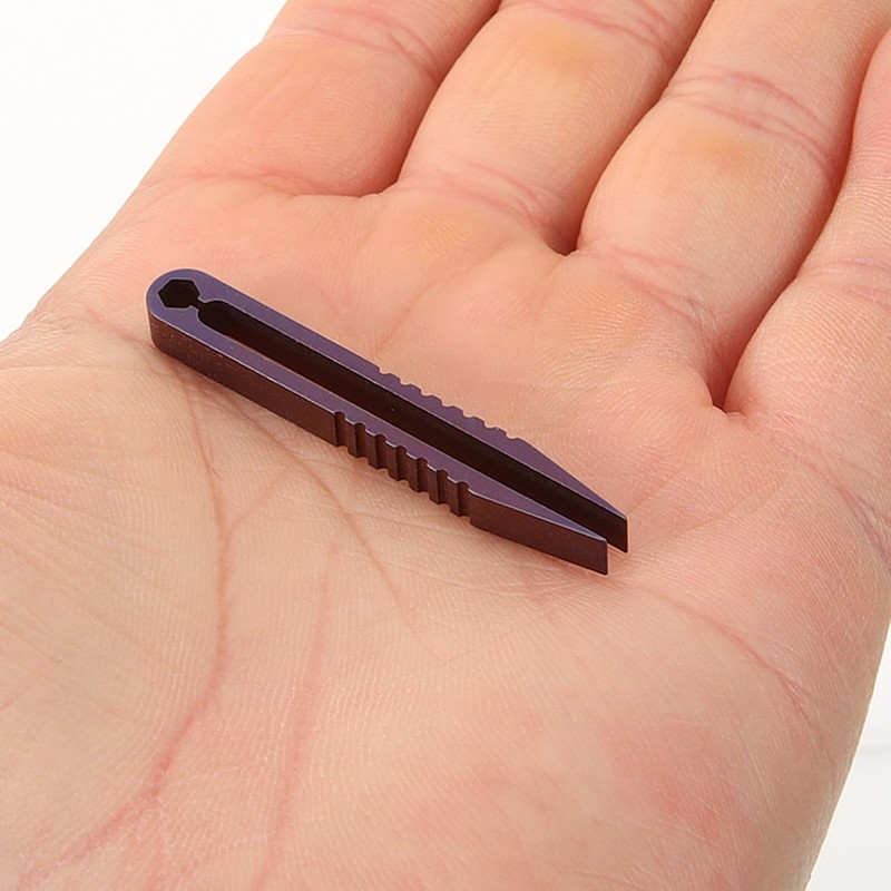 KONTONTY Titanium Tweezers for Precision Tasks Lightweight Outdoor Gadget for