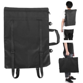 Portafolio de artista Mochila Bolsa de mano 8k Tablero de dibujo impermeable Almacenamiento Viaje Bolsa de mano multifunción para niños Dibujar bocetos(8K negro)