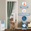 SHINELAND Room Divider Curtains,Boho Closet Door,80 Inches Long,Sage Green
