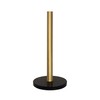 LUTAVOY Marble Paper Towel Holders Copper Plated Standing Kitchen Paper