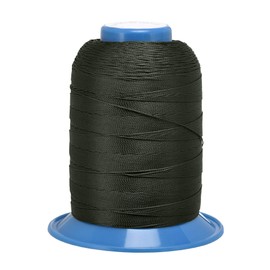 sourcing map Bonded Polyester Sewing Thread 610 Yards 420D/0.45mm Extra Strong Upholstery Thread for Manual and Machine Sews (Black)