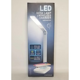 Tzumi LED Desk Lamp w/ Quick Charge Wireless Charging Pad Base Adjustable NEW