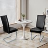 WENZMOC PU Leather Dining Chair Covers Removable 100% Waterproof Chair