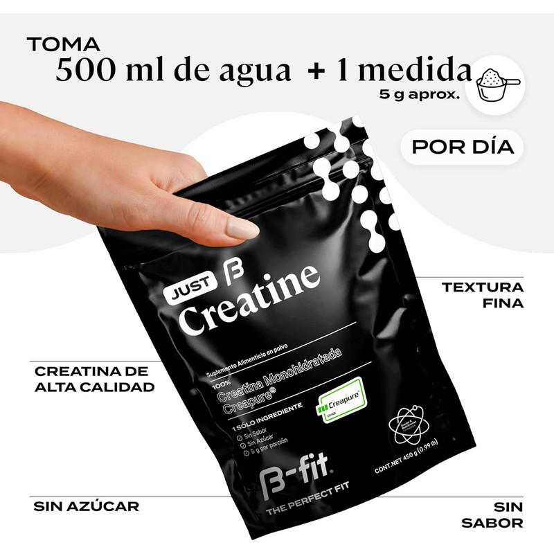 B-FIT Just Creatine Creapure - Creatina Monohidratada Pura