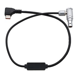 HangTon Record Control Cable for Komodo X Camera and DJI RS2 RS3 RS 4 Pro Gimbal, Focus Pro Grip, USB-C to 9-pin Right Angle, 30cm