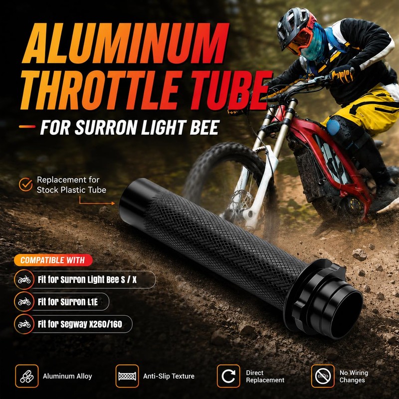 SMOTRCC Aluminum Throttle Tube Compatible with Surron Light Bee X/S