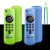 SEYUGOPTI 2-Pack Glowing Silicone Remote Cover for Fire TV Stick