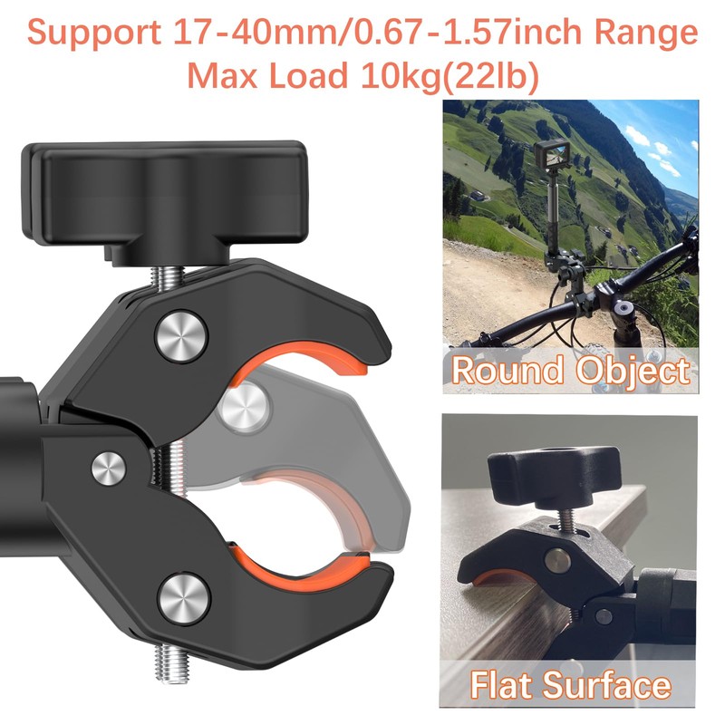 UNSTINCER Double Super Clamp, Stable Magic Arm Mount Bracket for