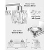 VOLISUN Crystal Vanity Lights - 2 Light Modern Stainless Steel