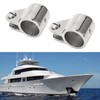 2PCS Bimini Top Jaw Slides 316 Stainless Steel Removable Hinged