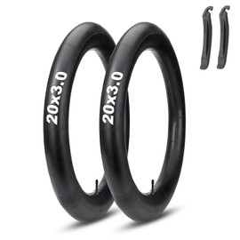 20x3 Fat Tire Bike Tubes: MOHEGIA 2 Pack 20x3.0 Inch Electric Fat Bicycle Inner Tubes AV 32mm Schrader Valve,Premium Butyl Rubber Replacement Tubes with 2 Tire Levers