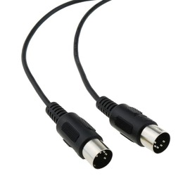 ZZHXSM - MIDI cable 3ft black male to male 5pin for MIDI keyboards, electronic pianos, external sound cards, synthesizers