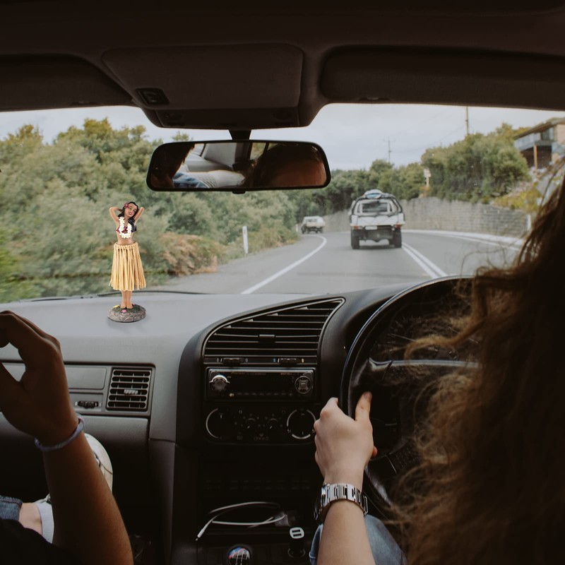 BCSmyer Hawaii Hula Girl Dashboard Bobbleheads for Driver Dashboard Decorations