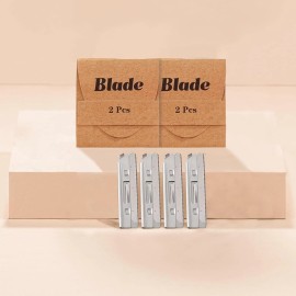 Brandluxe Dermaplaning Refills for Face, Eyebrow Shaping, Gentle Hair Removal 2 pack