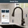 BWE Solid Brass Kitchen Faucet, Oil Rubbed Bronze Kitchen Sink