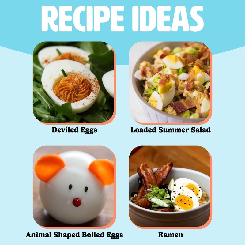 Tasty Mini Rapid Egg Cooker, 5-Egg Capacity for Perfect Hard