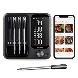 Inkbird Wireless Meat Thermometer with 360°Readable LCD Standalone Base，Food Kitchen Thermoemter（14B-2）