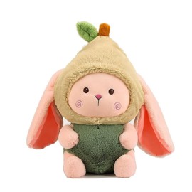 UiewUiu Plush Toy Stuffed Bunny Avocado Green Christmas Stuffed Animal Soft Cuddly Birthday Gifts for Kids Boys Girls Girlfriend 11.8 Inches