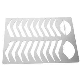 BIUDECO Stainless Steel Eyebrow Stencil Mold Brow Drawing Practice Tool Makeup Practice Accessory